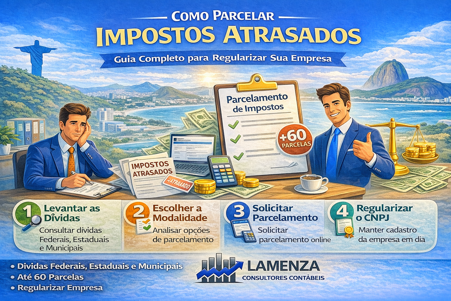 Parcelar Impostos Atrasados - Lamenza Consultores Contábeis e Auditores LTDA