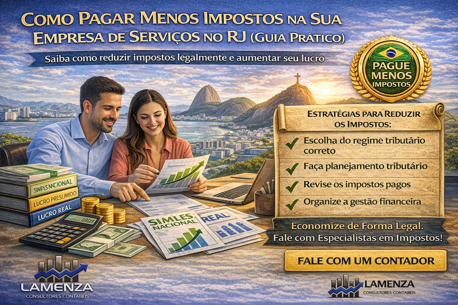 Pagar Menos Impostos Empresa Rj - Lamenza Consultores Contábeis e Auditores LTDA