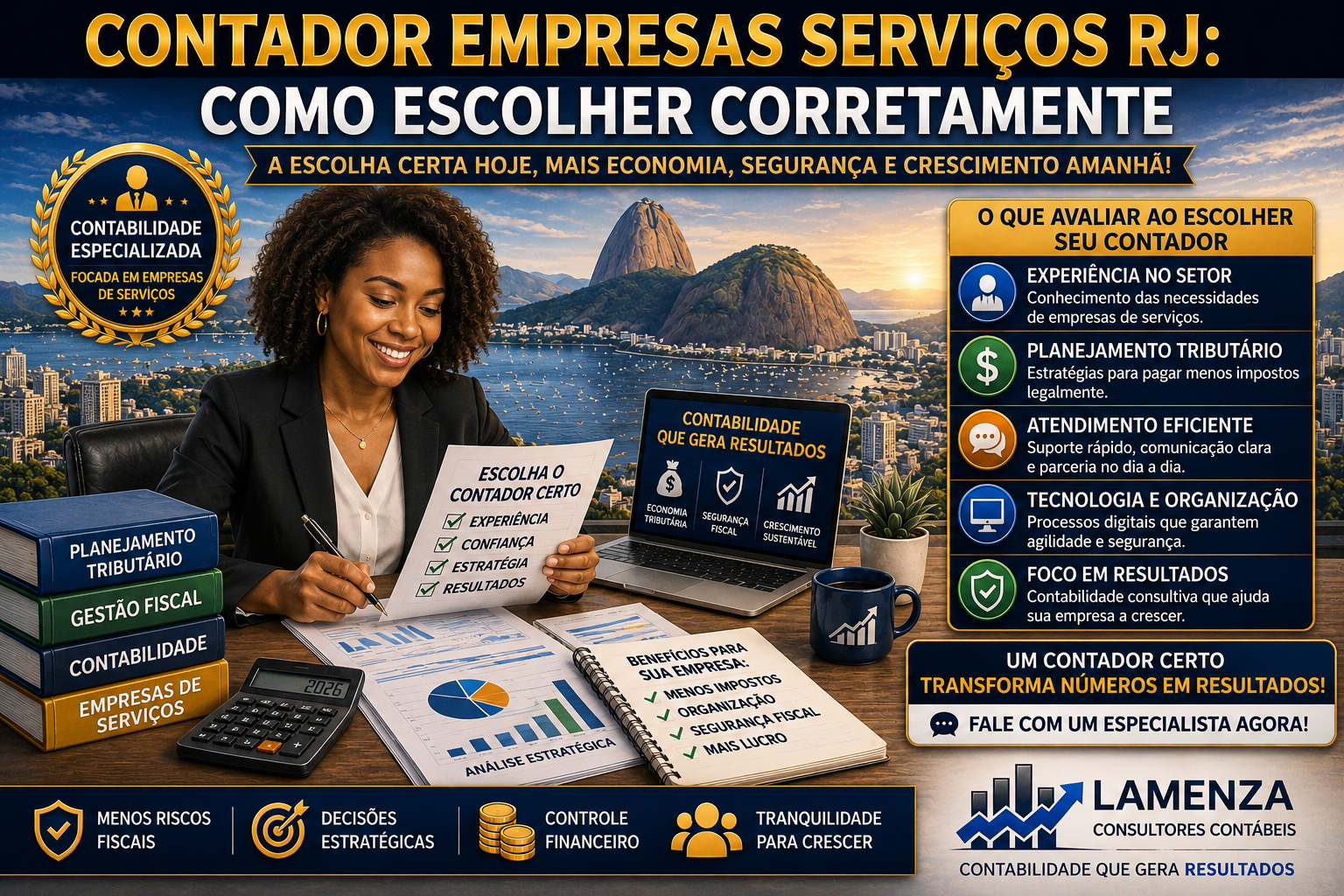 Contador Empresas Servicos Rj - Lamenza Consultores Contábeis e Auditores LTDA