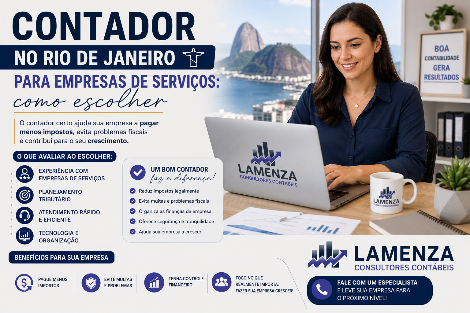 Contador Rio Janeiro Empresas - Lamenza Consultores Contábeis e Auditores LTDA