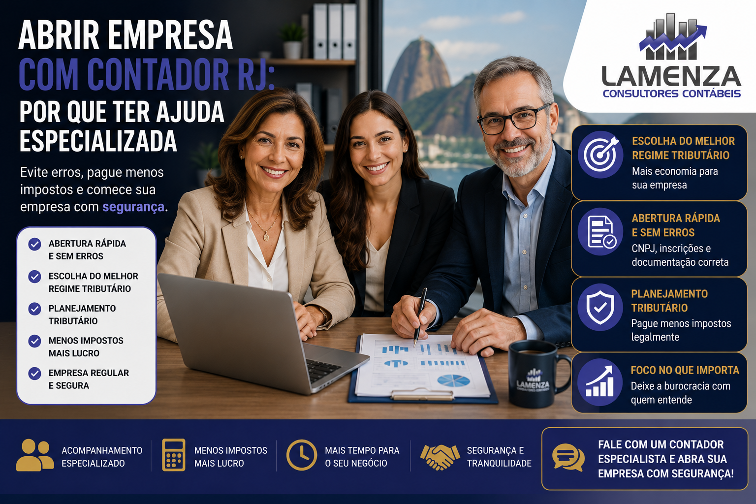 Abrir Empresa Rio Janeiro 2026 - Lamenza Consultores Contábeis e Auditores LTDA